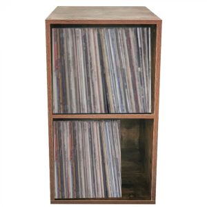 Plattenetui für 50 Stück 12 Zoll LP Vinyl abschließbar Silber - VDD World