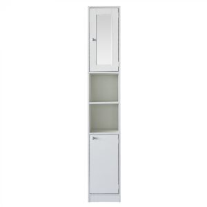 Waschmaschinenschrank Umbauschrank Bauschrank 190 cm Jutas weiß - VDD World