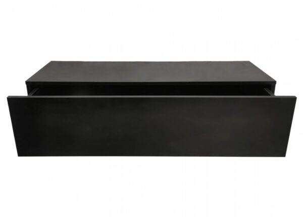 Schwebender Flurschrank - Hängender Sideboardschrank - 100 cm breit - schwarz - VDD World